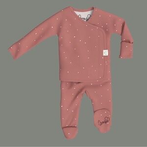 Bonsie Footed Romper in Dottie Print